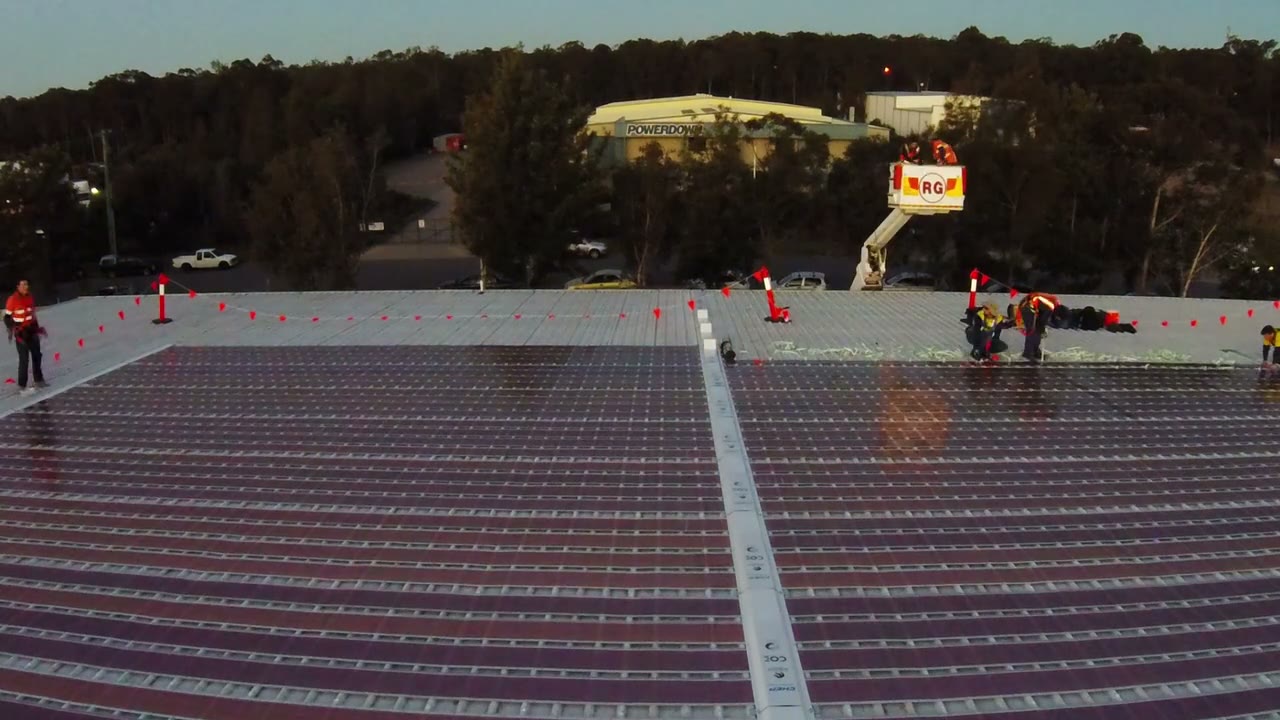 Printed Solar laid in rows across CHEP&rsquo;s industrial roof