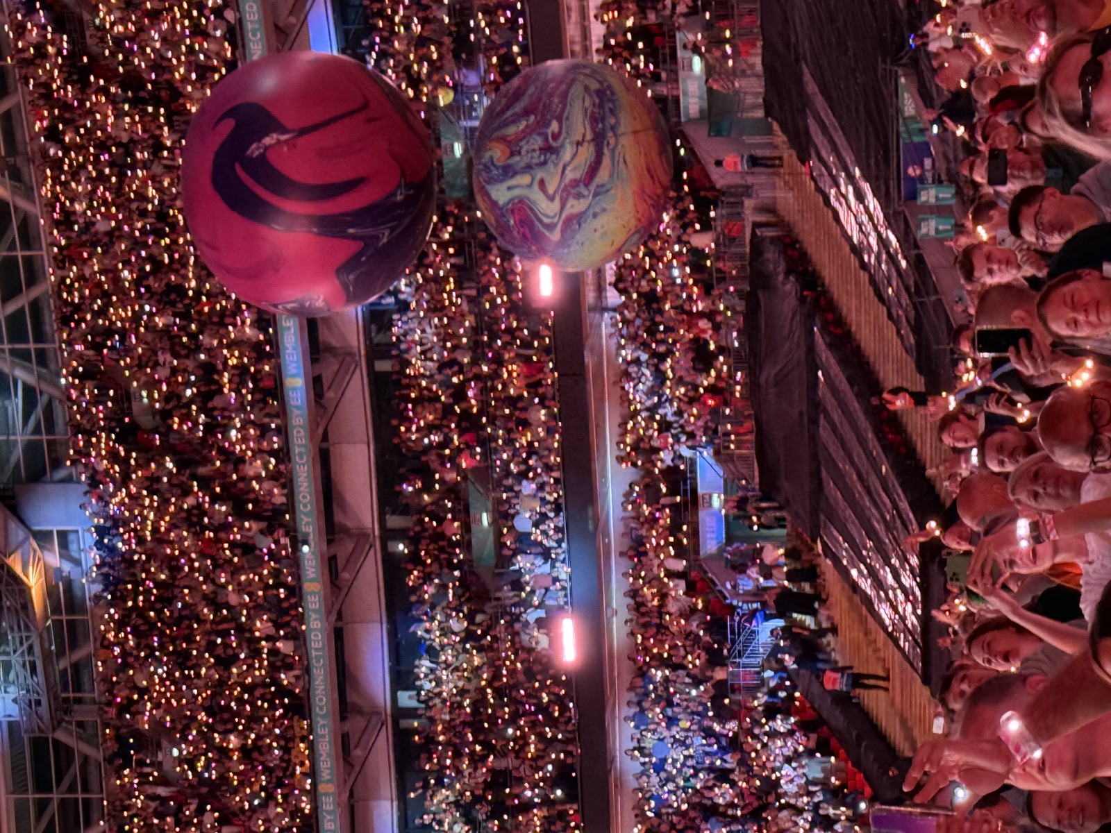 The crowd at a Music of the Spheres concert