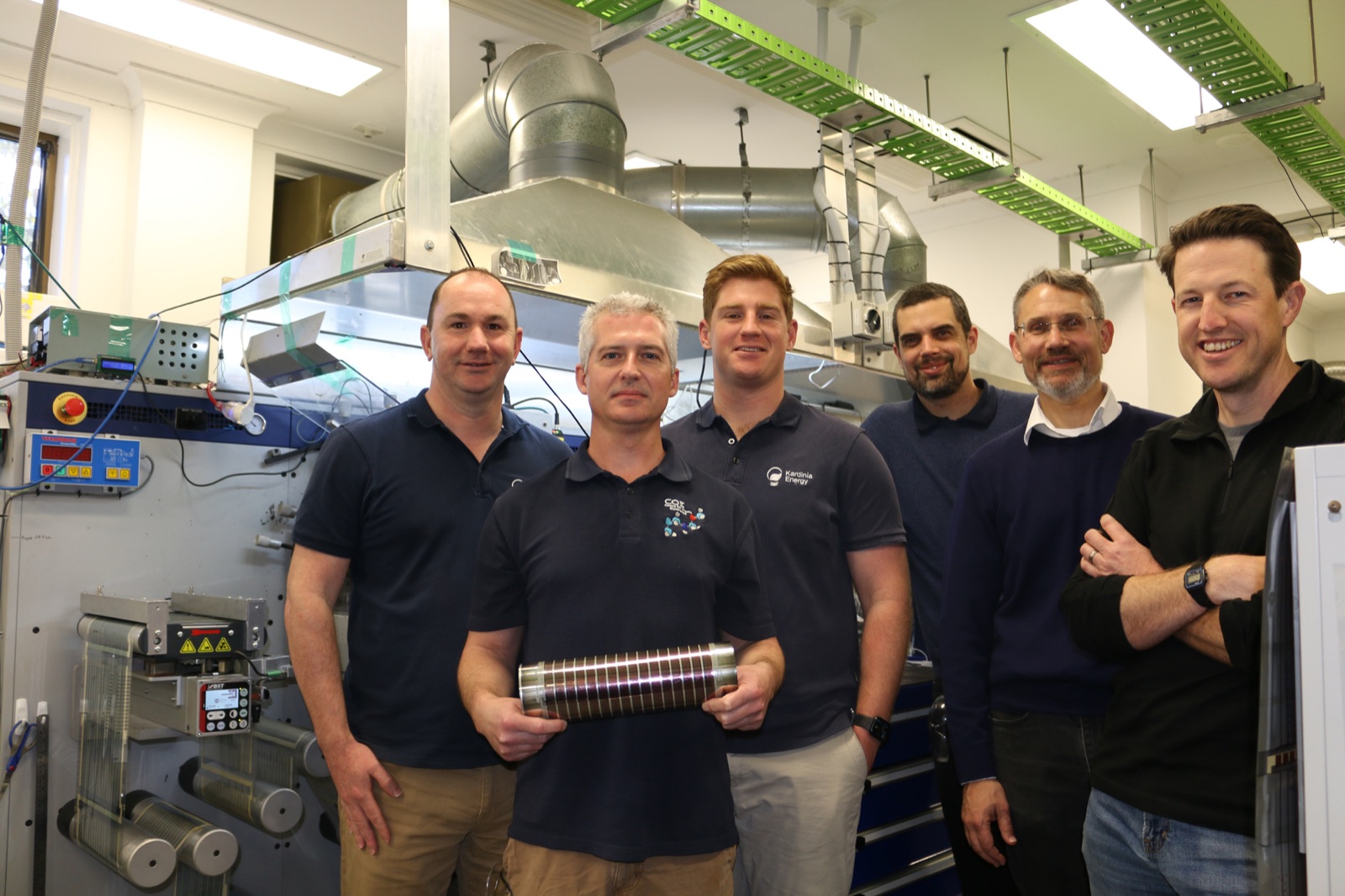Kardinia and University of Newcastle technical team at work on Printed Solar
